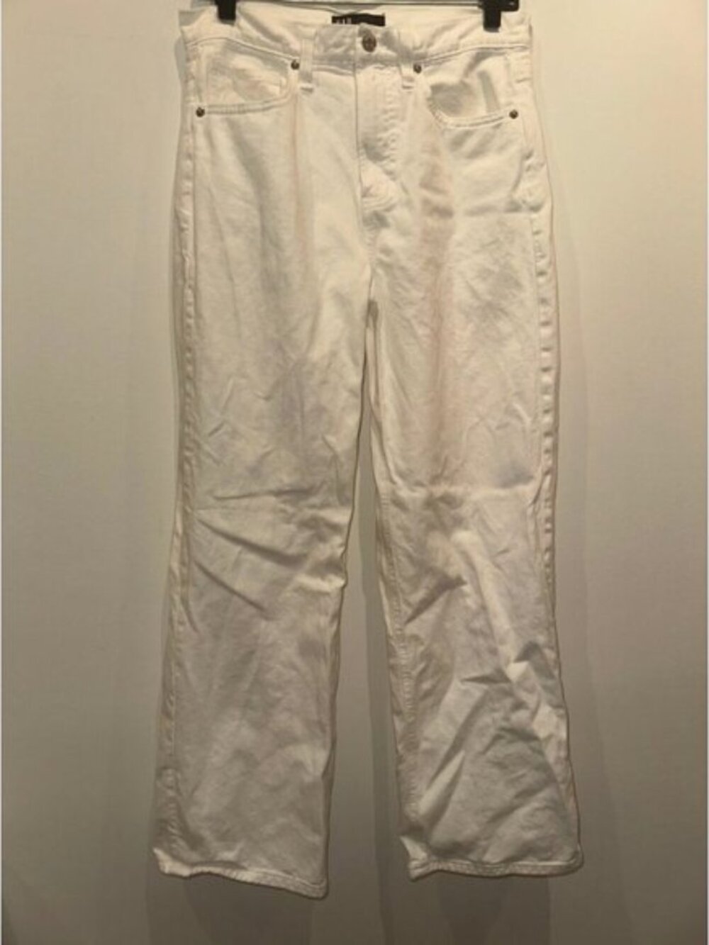 GAP White High Rise Wide-Leg Denim Jeans